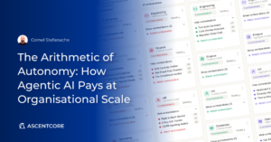 Every AI initiative in your organisation, the workflows your domain experts build, the coding and reasoning agents your engineers rely on, the external systems each one touches, can live under a single view instead of scattered across teams and tools where no one can account for them. AscentCore AI Hub brings them together as one governed portfolio, where every run writes itself to a durable, append-only history, every scheduled pipeline executes a published, versioned playbook, and every decision, output, and model call is recorded in a trail you can inspect, export, and defend. The productivity stays; what you add is command. Would you like to see all of your AI initiatives, their workflows, and their tools under one fully auditable and traceable view?